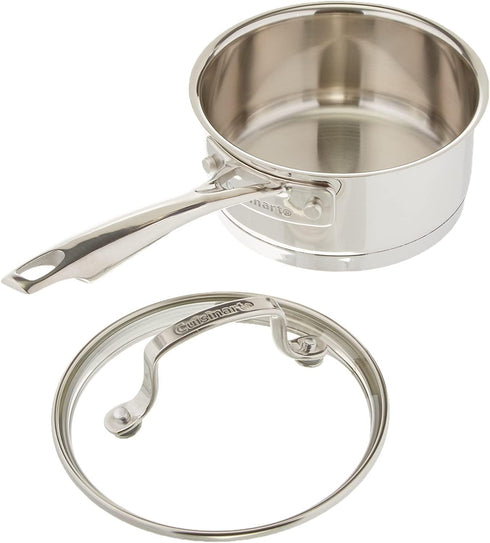Cuisinart 8919-14 Professional Series 1-Quart Saucepan with Cover, Stainless Steel, Mirror Finish