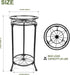 THKFUL 2Pack Outdoor,20.3" Plant,2 Plant Stand Indoor Heavy Duty Metal Pot Plants Stands for Multiple Tier Corner
