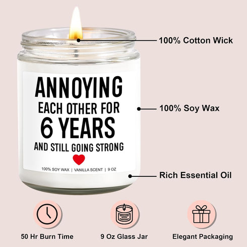 6 Years Iron Anniversary Gifts, Gifts for Him, Her, 6th Wedding Anniversary, Funny Gifts for Couples, Men, Women