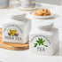 17 oz Set 2, HOMBENE Kitchen Canisters Ceramic Containers, Food Storage Jar with Airtight Lids, Containers Jar
