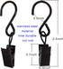 Stainless Steel S Hooks Curtain Clips, 50 Pack Hanging Party Lights Clips Hangers for Photo, Art Craft Display, 2.4