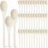 Nosiny 48 Pcs Wooden Spoons Set, 8, 10, 12 Inch Oval Cooking Spoons for Kitchen Cooking and Baking
