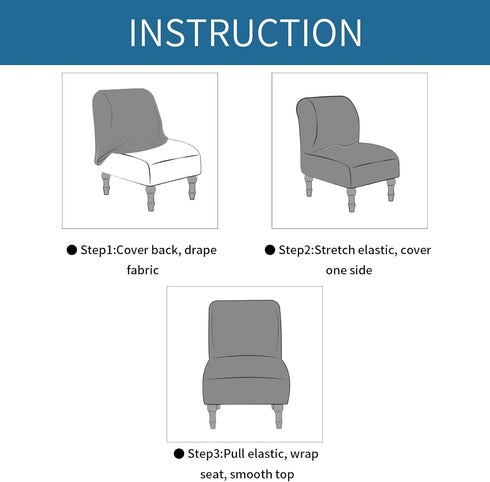 Armless Armless Armless 1pc) LavishCover Accent Chairs Covers, Thick Recliner Sofa Cover Stretchable, Removable Chair