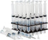 25 Pack (1oz) Jello Shot Syringes Combo with Tray/Racking Stand for Holiday Party Supplies