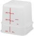 Carlisle FoodService Products Squares Square Food Storage Container with Stackable Design for Catering, Buffets, Restaurants, Plastic, 8 Quarts, White