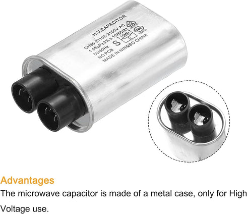 MECCANIXITY High Voltage Microwave Capacitor Replacement, 2100VAC 1.05uf