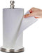 Paper Towel Holder Countertop, Standing Roll Holder for Kitchen Bathroom with Weighted Base for One-Handed Operation