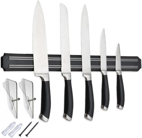 Magnetic Knife Holder, 15 Inch Magnetic Knife Storage Strip, Kitchen Utensil Holder, Multipurpose Rack