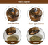 ouktor Set, (5.5inch) Salt and Pepper Grinders Manual Wooden Salt and Pepper Mills Shakers, Ceramic Rotor with Strong