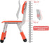 WHY TOYS 3 2-6. 220LBS Set (2-Pack-Red) Adjustable Kid Chairs Indoor Level Adjustable Suitable for Children Age Maximum