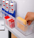 2 Pack Cheese Slice Holder for Fridge, Refrigerator Side Door Hanging Storage Container Box for Kitchen