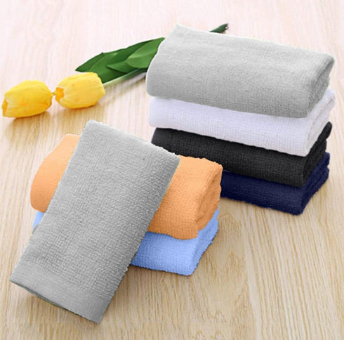 KAHAF COLLECTION 24 Pack 100% (24 Packs (12x12)) Wash Cloths | Multicolour Cotton Extra Absorbent Face Towels | Soft