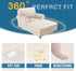H.VERSAILTEX Velvet Chaise Lounge Cover - High Stretch Chaise Chair Cover for Living Room Soft Slipcovers with Arms