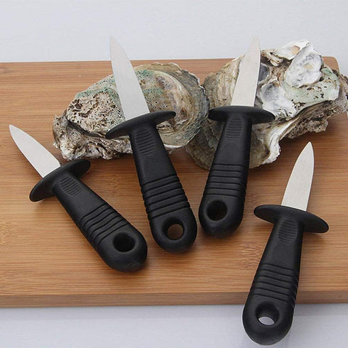 Dhieong 8 Pack Oyster Knife Oyster Shucking Knives - Food Grade Stainless Shucker Oyster Shuckers with Non Slip Handle