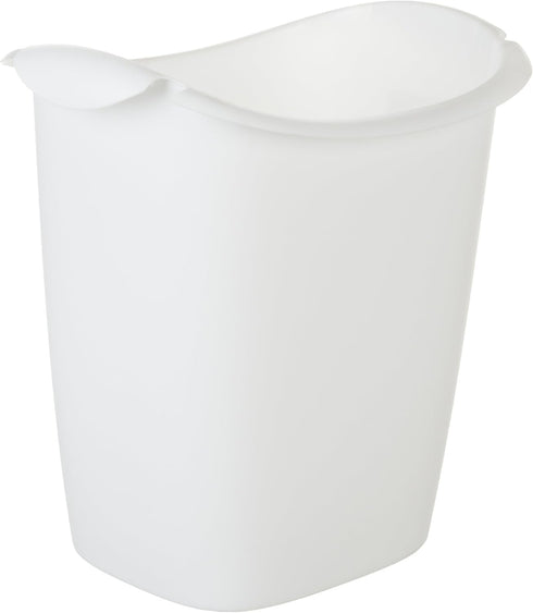 Rubbermaid Small Trash Can, Plastic, 3.5-Gallon, White Wastebasket