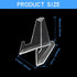 6 Pack Acrylic Easel Stand for Display, Plastic Sports Card Holder, Coin Display for Books, Pictures