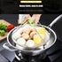 Round Stainless Steel Steamer Rack Set of 4, 7.6" to 10.23" Diameter for Canning, Stock Pot, Pressure Cooker