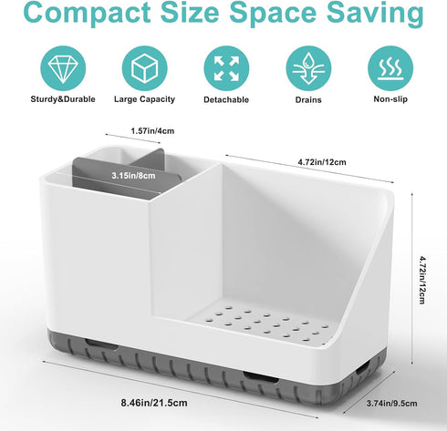 Countertop PARKMANI Toothbrush Holders for Bathrooms, Kids Electric Toothbrush and Toothpaste Holder with Drainage