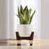 8 9 10 11 12 inches Seanmi Plant Stands for Indoor Plants, Bamboo Plant Stand, Mid Century Plant Holder, Adjustable