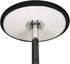 24 Inch JISEN Cocktail Waterproof Round Table Topper Cap Polyester Fitted Stretchable Tablecloth Cover D-Black