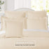 Nestl Cream Soft Pillow Shams Set of 2 - Double Brushed Microfiber Pillow Covers with 1.5” Decorative Flange, Standard