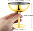 Frozen (4, Ice Cream Bowls Stainless Steel Dessert Cups with Spoons Reusable Footed Sundae Cups Ice Cream Cups