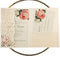 25pcs 5"x7.28" Ivory Vintage Tri Fold Wedding Invitations Cards, Pocket Pearl Paper Laser Cut Covers Only