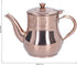 500ML Rose Gold Stainless Steel Teapot, Integrated Cover and Anti-Scalding Handle Design for Conference Rooms