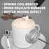 Milk Frother Handheld, Electric Milk Frother for Coffee, Coffee Frother Electric Whisk Drink Mixer for Lattes Milk Coffee Cappuccino Frappe, Cold Foam Milk Frother-Black by BY Mistletoe