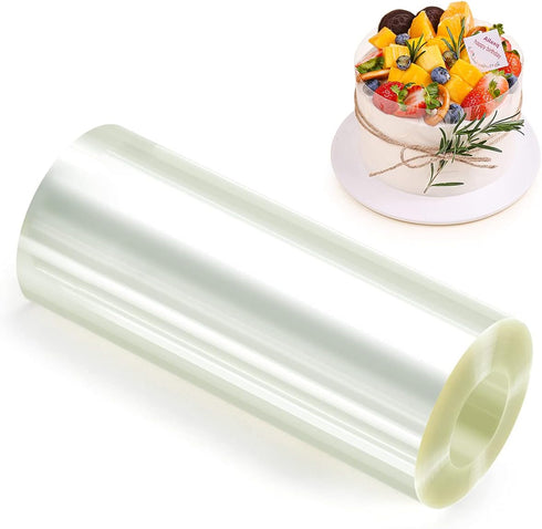 Cake Collar 4 x 600inch Acetate Sheets - Transparent Baking Cake Collars for Mousse Cake Decorating