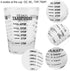 Maxmartt Measuring Shot Glass, 1 oz, 30ml, Small Glass Measuring Cup with Ounces Milliliters