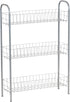 3 Household Essentials Slim Storage Cart, Shelf Storage Cart with Wheels, Perfect for Laundry Rooms, Bathrooms