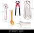 Hand Tools Chocolate Silicone Molds, 3 Packs Large Hammer Wrenches Pliers Baking Molds for Cake Decoration