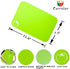 Small Flexible Plastic Cutting Board Mats, Set of 4 with Food Icons, Gripped Back, Dishwasher Safe