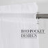 NICETOWN White Sheer Curtains, 63 inch Length for Bedroom, 2 Pieces, 60" W, Rod Pocket Translucent Voile