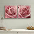 Gardenia Art Pink Rose Close Up Canvas Wall Art, 2 Piece Blush Pink Floral Paintings for Living Room or Office 12"x12"