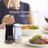 Farmhouse Salt and Pepper Shakers with Adjustable Pour Holes, Refillable Salt Shaker by Aelga, Ideal for Himalayan