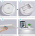 WELLAND White Floating Shelf with Motion Sensor Light, Wall Mounted Storage Shelf, Floating Nightstand for Bedroom