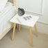 AWASEN Side Table, Small End Accent Table for Living Room Bedroom Office Small Spaces, Modern White Side Table