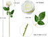 DuHouse 10pcs Fake Roses Artificial Silk Flowers Faux Rose Flower Long Stems Bouquet for Wedding Centerpiece Party Home