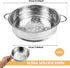 Stainless Steel Steamer Pot 7 Inches Round Cooking Rack Food Steamer Basket Insert for Kitchen Dim Sum Dumplings Bun(18cm) by LNQ LUNIQI
