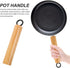 HEMOTON 2pcs Wooden Pot Handle, Universal Detachable Grip Replacement for Wok Frying Pan, Khaki