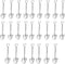 25 Pack Shovel Shape Demitasse Espresso Spoons, Stainless Steel Coffee, Ice Cream Dessert Spoons