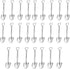 25 Pack Shovel Shape Demitasse Espresso Spoons, Stainless Steel Coffee, Ice Cream Dessert Spoons