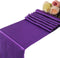 Dark Purple Satin Table Runners - 5 pcs Wedding Party Banquet Event Decoration 12" x 108"