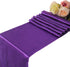 Dark Purple Satin Table Runners - 5 pcs Wedding Party Banquet Event Decoration 12" x 108"