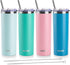koodee 20 oz Stainless Steel Skinny Tumbler(4 Pack) Double Wall Insulated Water