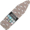 Ironing Board Cover and Pad Standard Size 15" x 54", Cotton Cover with Scorch Resistant Thick Padding (Alpaca)