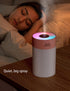 Colorful 260ml USB Humidifier - Mini Air Humidifier with 7 Color LED, Suitable for Study Room, Bedroom, Baby Room,