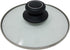 Cookware Universal Replacement Lid Knob, Heat Resistant Bakelite Kitchen Pot Lid Handle, Black w/Silver Lining (1)